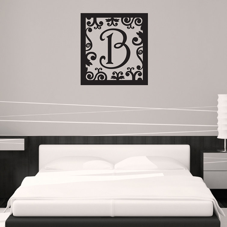SissyLittle Ornate Frame Letter Wall Decal Wayfair Canada